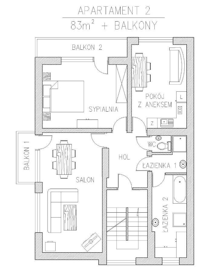 אוסטראון Bastowka Apartamenty מראה חיצוני תמונה